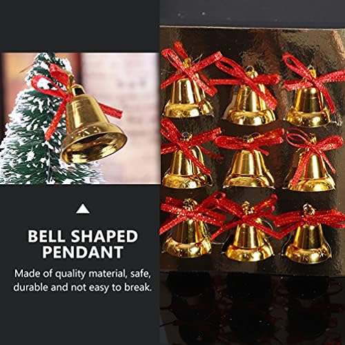 עיצוב לידה אווירית חג המולד ג'ינגל פעמון קישוט זהב: 36 יחידות חג המולד עץ חג המולד תליה זר פעמון של חליפות