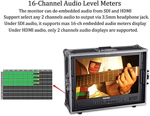 SEETEC ATEM215S-CO 21.5 אינץ 'ניידים ניידים נשיאה רב-מצלמת מוניטור 43G-SDI HDMI Full HD 1920X1080