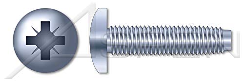 M6-1.0 x 12 ממ, DIN 7500 סוג C, מדד, ברגים מתגלגלים חוט למתכות, פאן פוזי סוג Z, פלדה, מצופה אבץ