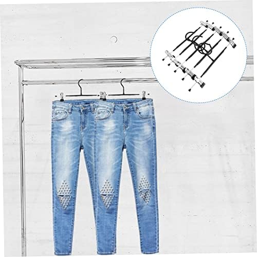 מכנסי DOITOOL מתלה מכנסי מתכת קולבים מדפי אחסון לילדים קולבים ללא החלקה 10 יחידות מכנסיים קולבים מכנסיים
