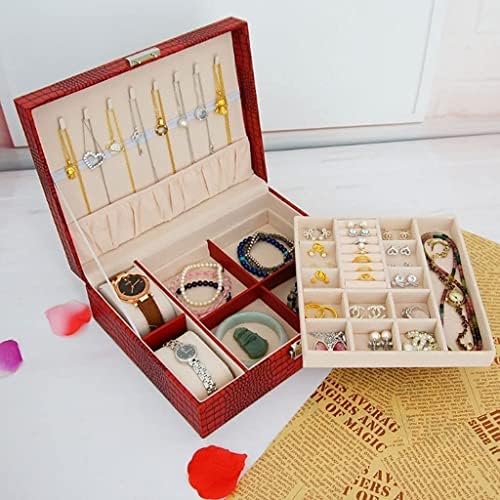תכשיטים INKTUS תיק תכשיטים קופסא תכשיטים קופסא תכשיטים בקיבולת גדולה קופסא אחסון תכשיטים ניידים מארז מתנה מיט