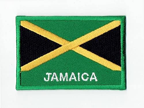 ראשית כל דבר של ג'מייקה דגל טלאי ברזל על קטן רקום לחולצת כובע ז'קט בגדים תרמילי תרמילים בג'ינס