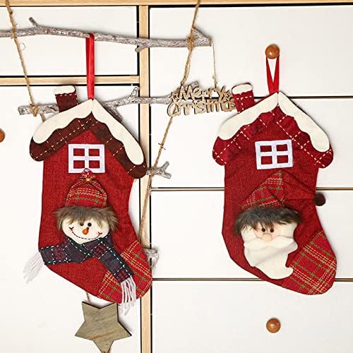 זכוכית ציפורים בסגנון אירופאי גרבי חג המולד אביזרי שקית ממתקים מתנות קטנות תיק מתנה סנטה דקורטיבי תליון