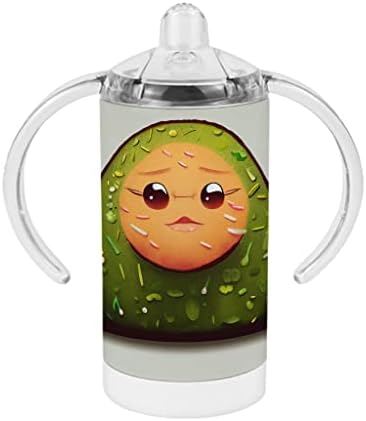 קאוואי עיצוב כוס קש-חמוד אבוקדו תינוק כוס קש-גרפי כוס קש