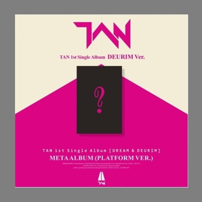 Tan Dream & DeUrim אלבום יחיד אחד מטה פלטפורמה גרסת גרסת Cardl+PVC אלבום Photocard+חוברת Accoridon+Photocard+מעקב)