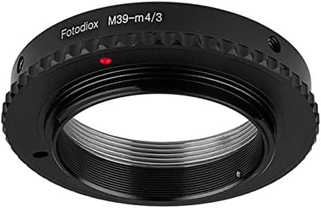 מתאם העדשה של Fotodiox - תואם לעדשת Leica M39 למיקרו ארבעה שלישים הרכבה ללא מראה מצלמות נטולות מראה