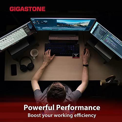 משחק Gigastone טורבו 512GB SSD SATA III 6GB/S. תלת מימד NAND 2.5 אינץ 'כונן מצב מוצק פנימי, קרא עד 560MB/שניות.