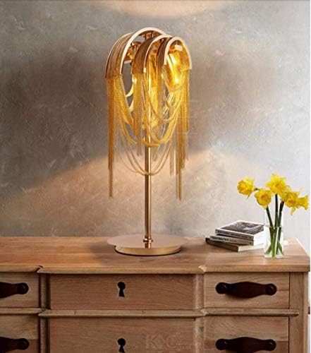 מנורות שולחן LXDZXY, פנסי מיטה יצירתיים אירופיים גדילים מפל מפל אישיות מודרנית שולחן זמן אור מנהרה