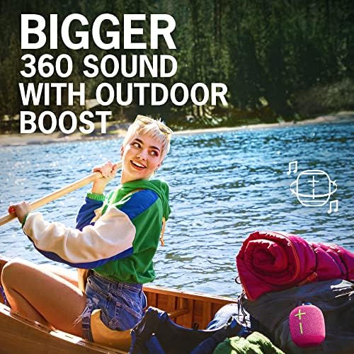 אוזניים אולטימטיביות Wonderboom 3, רמקול בלוטות 'קטן נייד נייד, צליל Big Bass 360 מעלות לחיק הטבע,