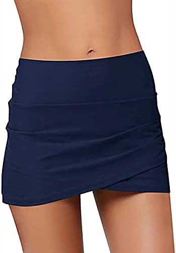 חצאית מיני אלגנטית לנשים מותניים גבוהות גוף חצאיות קצרות קיץ טנקיני טנקיני שחייה חצאית אימון בגדי ים