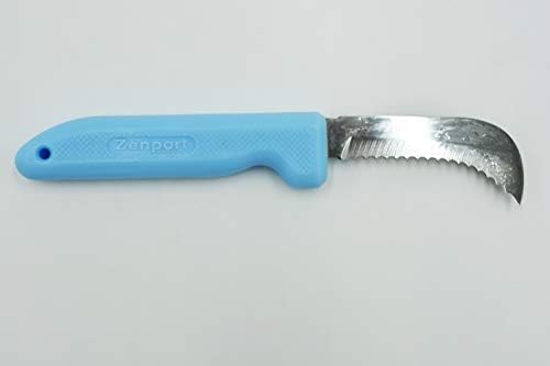 זנפורט ק104 סכין שירות קציר, נוף, להב משונן עמוק מפלדת אל חלד בגודל 3 אינץ