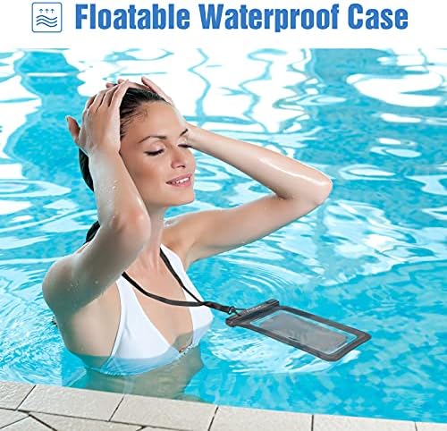 נרתיק טלפון עמיד למים צף נרתיק טלפון עמיד למים, נרתיק טלפון סלולרי חסין מים צף תיק יבש מתחת