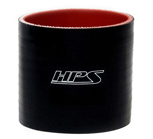 HPS 1 ID, 4 אורך, צינור מצמד סיליקון, חיזוק טמפ 'גבוה 4 שכבות, 100 psi מקסימום. לחץ, 350F מקסימום.