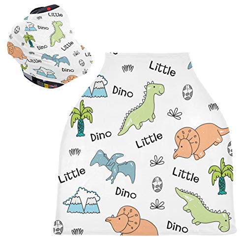 דינוזאורים קטנים כיסויי מושב לרכב לתינוקות - מתנות לתינוקות של תינוקות יילודים, חופה של מושב רב