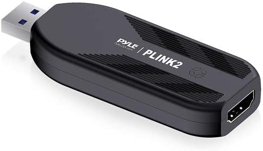 Pyle HDMI לכידת וידאו לכידת מצלמה קישור 4K USB3.1 GEN1 HDMI- ל- USB אודיו-וידיאו הקלטת DSLR מצלמת
