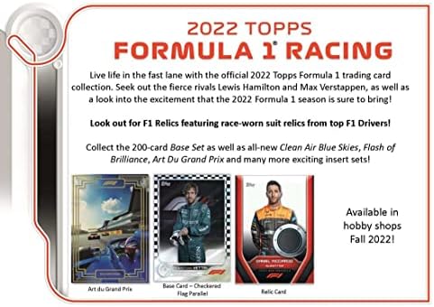 F1 2022 TOPPS פורמולה 1 כרטיסי אטקס טורבו - תיבה