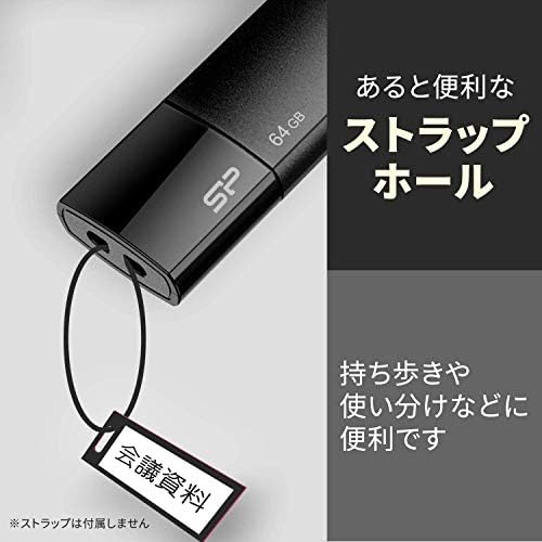 סיליקון כוח 128 ג'יגה -בייט Blaze B05 USB 3.0 כונן הבזק נשלף, שחור