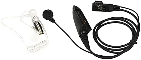 מארז 4 אוזניות אובליות עם אוזניות 1 פינים עם אפרכסת צינור אקוסטי ומיקרופון תואמות למוטורולה 1550 /