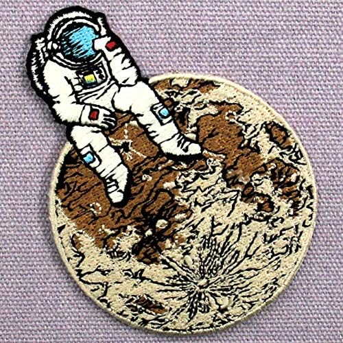 איש חלל אסטרונאוט אבד ב Lonely Planet Patch Patch רקום ברזל על תפירה על סמל