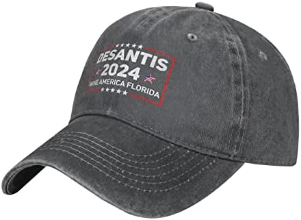 Tureiop desantis 2024 הפוך את אמריקה כובע פלורידה לגברים נשים רון Desantis 2024 נשיא כובע בייסבול