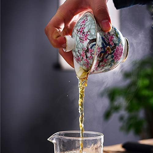 AMEOLELA סינית סינית מסורתית מסורתית אמייל בעבודת יד אמייל צבוע כוס תה תה קערת תה קונגפו קונגפו