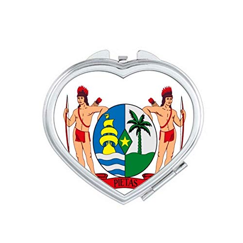 Suriname South Ameica סמל לאומי מראה מגדלת נסיעות איפור כיס כף יד נייד