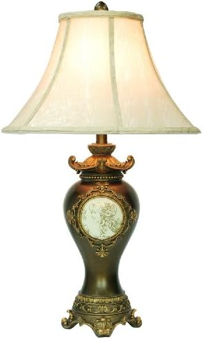 תאורה בסדר 29 אינץ 'מנורת שולחן פליז עתיק