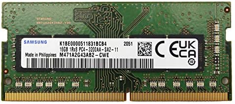 Samsung 16GB DDR4 3200MHz PC4-25600 SODIMM 1RX8 CL22 1.2V משחק נייד מחשב נייד מחשב זיכרון RAM מודול שדרוג M471A2G43AB2-CWE