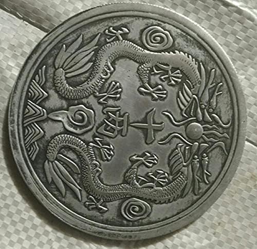 העתק מטבע מטבע מטבע זיכרון מכסף מצופה סיני סאנגיונג מסור