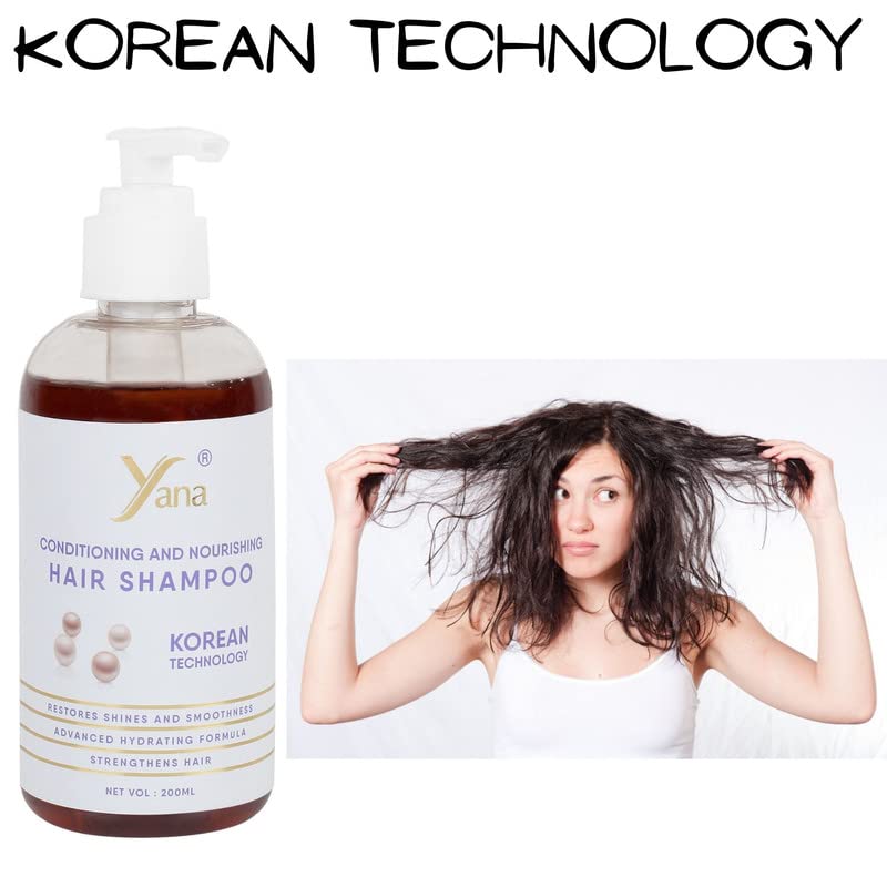 שמפו שיער של יאנה עם טכנולוגיה קוריאנית שמפו טבעי לבקרת נפילת שיער וצמיחת שיער