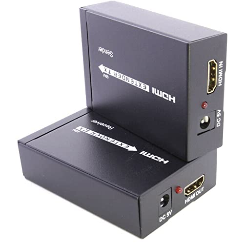 Jacobsparts HDMI מאריך עד 200ft מעל Cat5 Cat5 Ethernet Network Network כבל LAN 60M 1080p