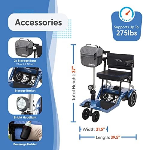 כך לייט קל משקל מתקפל קטנוע-ניידות קטנועים לקשישים-חשמלי כסאות גלגלים למבוגרים