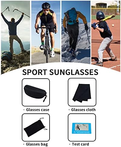 משקפי שמש מקוטבים לגברים או לנשים לבייסבול, רכיבה על אופניים, ריצה, דיג עם הגנה על 400