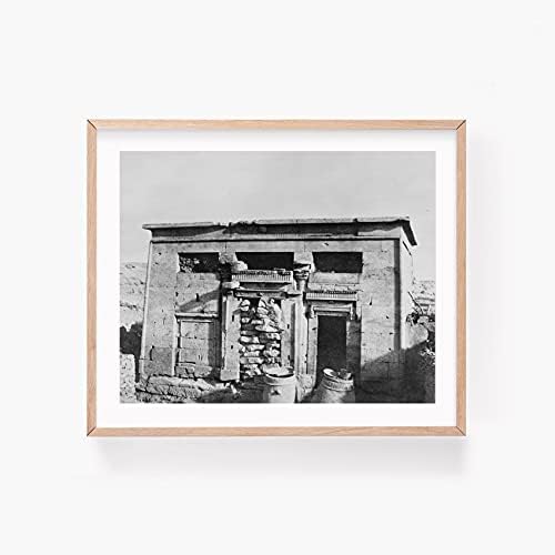 תצלומים אינסופיים צילום: טאפה, טפיס, מצרים, חורבות מקדש קטן, מרכז העיר, פליקס טיינארד, 1858