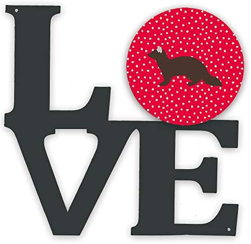 אוצרות קרולין5296וולב סייבל מרטן אהבה מתכת קיר יצירות אמנות אהבה, אדום,