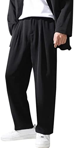 גברים של כותנה מכנסי טרנינג מכנסיים זכר צבע עם כיסים רופף מכנסי קז 'ואל אופנה מוצק ארוך גברים של מכנסי קז'