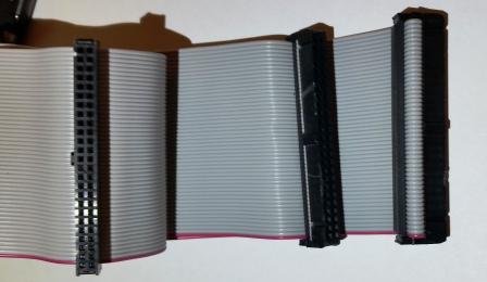 מחברים אביזרי Pro PC 24 אינץ '3 מחברים נשיים IDC 2x25 50p SCSI כבל סרט שטוח פנימי, 24 SCSI-1 50 סיכות