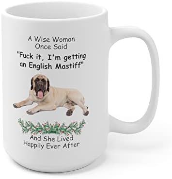מצחיק אומר מתנות לאוהבי חיות מחמד באנגלית מסטיף זהב אישה חכמה אמרה חג המולד 2023 מתנה ספל קפה חמוד