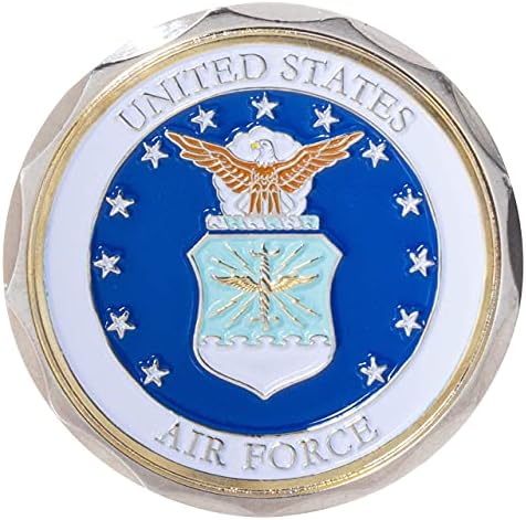 חיל האוויר של ארצות הברית סמל אמן בכיר עם קצינה לא-מופיעה ביהלום דרגה 45 ממ אתגר מטבע ותיבת תצוגה