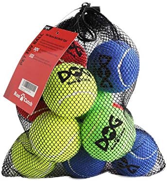 כדור טניס בהאשמה לחבילת כלבים של 12 צבעוני קל לתפוס כדור כלב לחיות מחמד