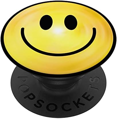 עניבת צבע חיוך פנים עם סמלים חיוביים שמחים רטרו 90s Y2K Popsockets Popgrip הניתנים להחלפה
