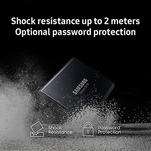 Samsung T5 נייד SSD 1TB - עד 540MB/S - USB 3.1 כונן מצב מוצק חיצוני, שחור