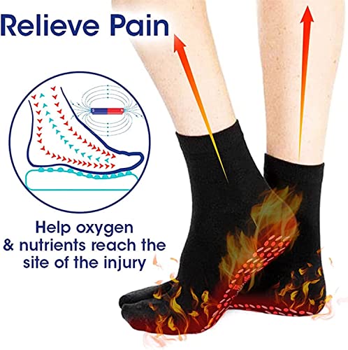 8 זוגות טורמלין תרמית זרימת עצמי חימום גרביים-טורמלין אקופרסורה עצמי חימום עיצוב בריאות גרביים
