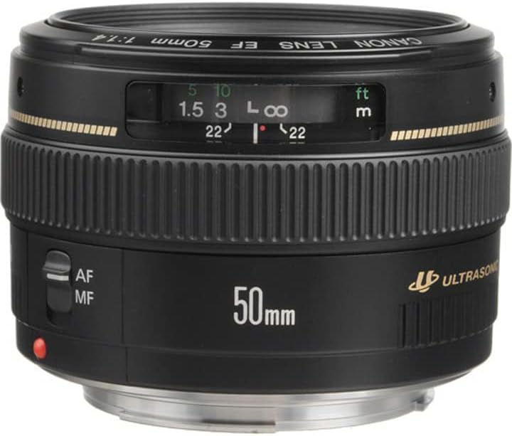 Canon EF 50 ממ f/1.4 עדשת USM + 3 חלקים-ערכה + מכסה המנוע