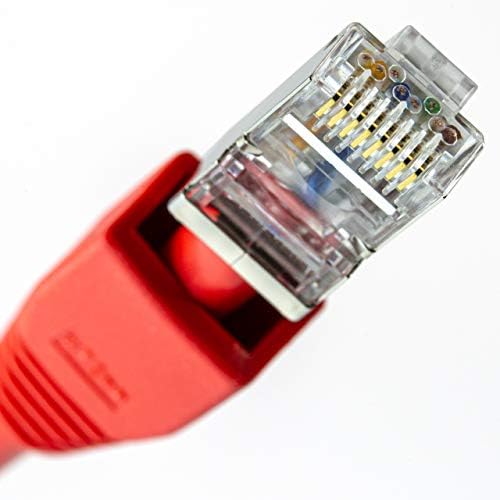 NTW Cat6 כבל אתרנט מוגן 5 מטר מצופה אדום RJ45 מחבר כבל כבל חוט LAN אינטרנט לנתב מודם PC PC נייד מחשב