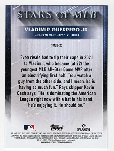VLADIMIR GUERRERO JR. 2022 TOPPS כוכבים של MLB NM+ -MT+ BASEBALL