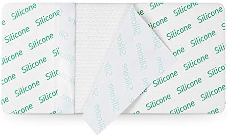 MedVance TM Silicone - רוטב סופג דבק סיליקון סיליקון, 4 x8, קופסה של 5 תחבושות