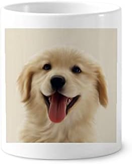 כלב חיית מחמד שיער שיער אוזניים ארט דקו מתנה מברשת שיניים מחזיק עט