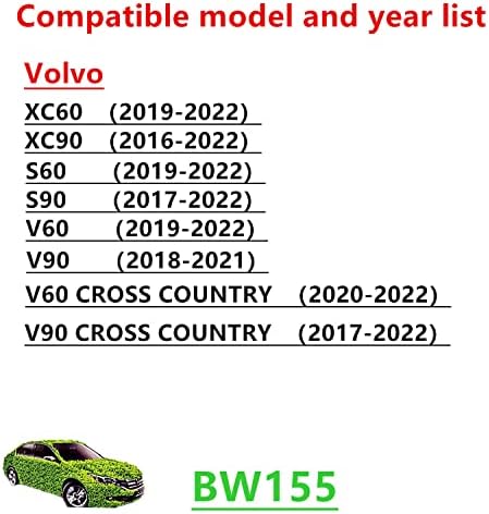 BW155 פילטר אוויר בקתות ל- S60, S90, V60, V60 Cross Country, V90, V90 Cross Country, XC60, XC90, CF12155