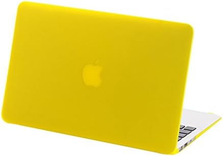 מכסה מקסימאלי רזה גביש רזה כיסוי מארז צבעוני עבור MacBook Pro 15 , צהוב)